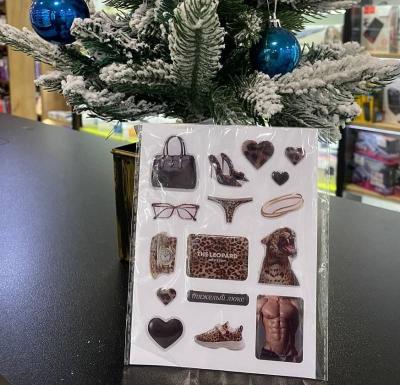 3D стикер наклейка на телефон 10х7,5см в ассортименте