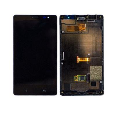 Дисплей для Nokia X2 + тачскрин черный с рамкой