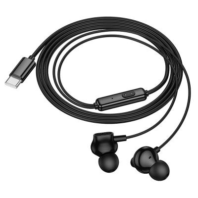 Наушники проводные разъем Type-C Hoco M117 черные