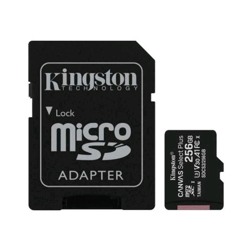 Изображение Карта памяти Kingston Micro SDXC Canvas Select Plus UHS-1 A1 100MB/s Class 10 256Gb