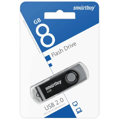 Флеш-накопитель Smartbuy Twist черный 8Gb
