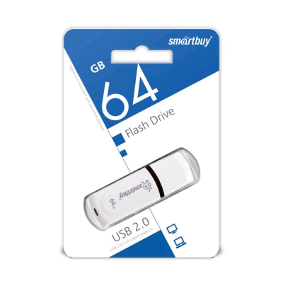 Флеш-накопитель Smartbuy Paean белый 64Gb