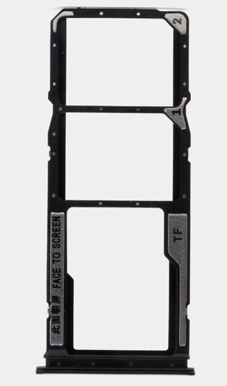 Держатель сим для Tecno Spark 7 черный