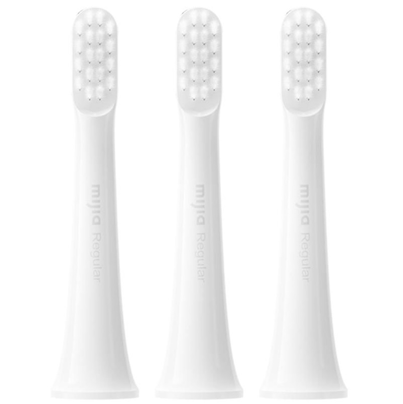 Сменные насадки для зубной щетки Xiaomi Mi Electric Toothbrush T100 белая 3шт белая щетина MBS302 Сменные насадки для зубной щетки Xiaomi Mi Electric Toothbrush T100 белая 3шт белая щетина MBS302