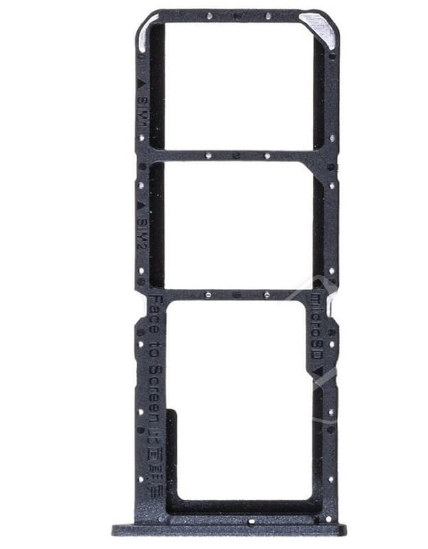 Держатель сим для Tecno Spark 7 черный