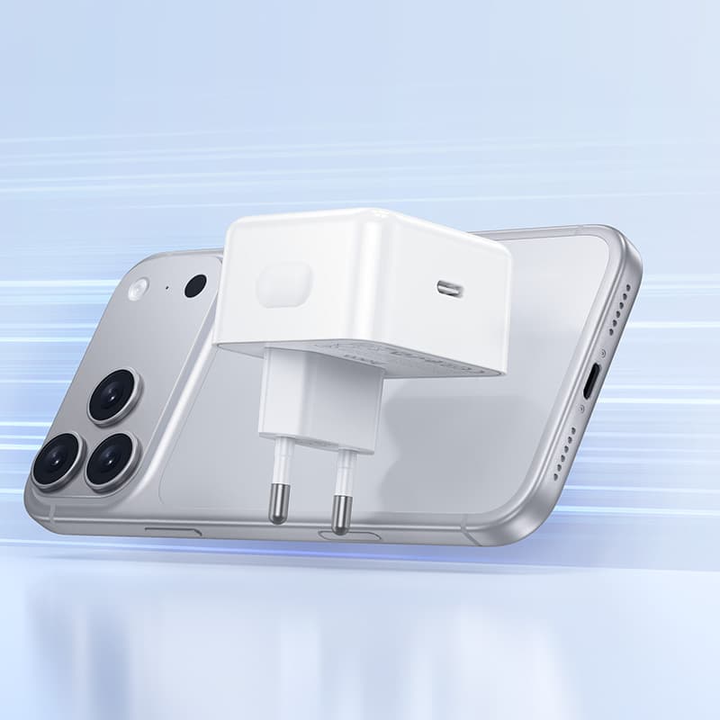 фото Сетевое зарядное устройство Адаптер Блок питания HOCO C161A PD 40W до 60W Type-C USB-C белое