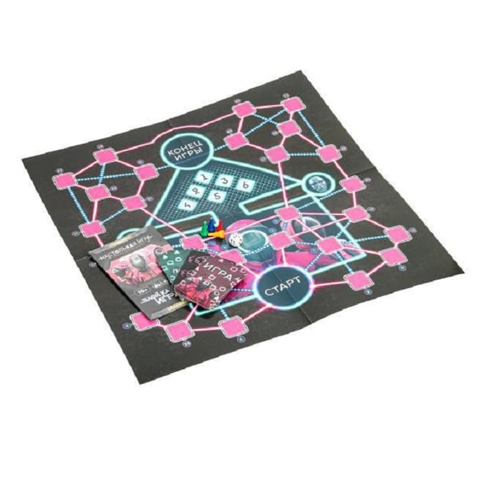 Настольная игра-ходилка Злой кальмар игра 2 40 карточек Умные игры