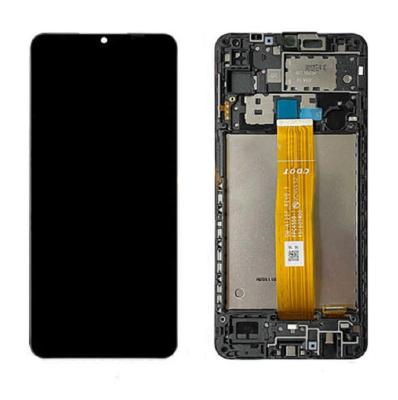 Дисплей для Samsung A12/ A125F "как новый" + тачскрин черный с рамкой