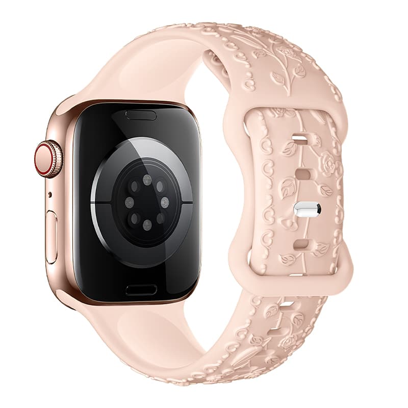 Ремешок для Apple Watch 38/40/41mm HOCO WA30 Flexible series 3D solid color силикон черный (black)