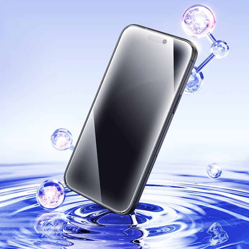 фото Защитное стекло для iphone 17 Pro 6.3 HOCO A777 Plus антишпион 9D черное