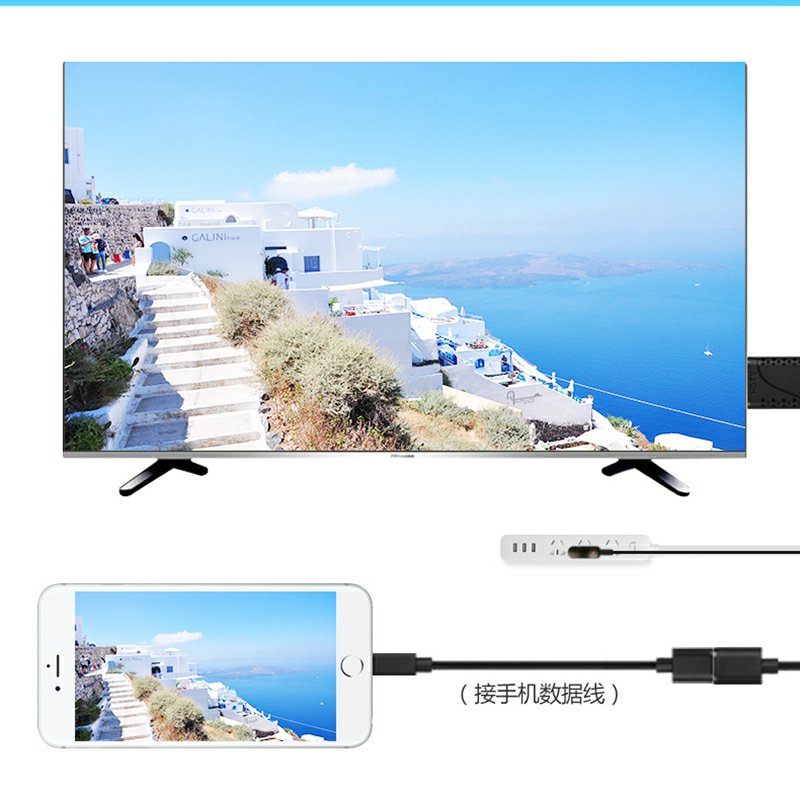 Кабель HDTV Lightning - HDMI Fixtor OT-7522A черный