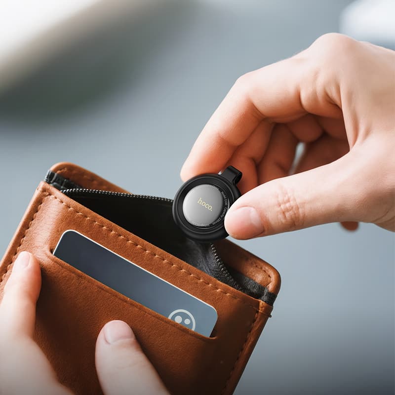 фото Беспроводная метка GPS трекер маячок AirTag Hoco E100 Graceful для iphone белый