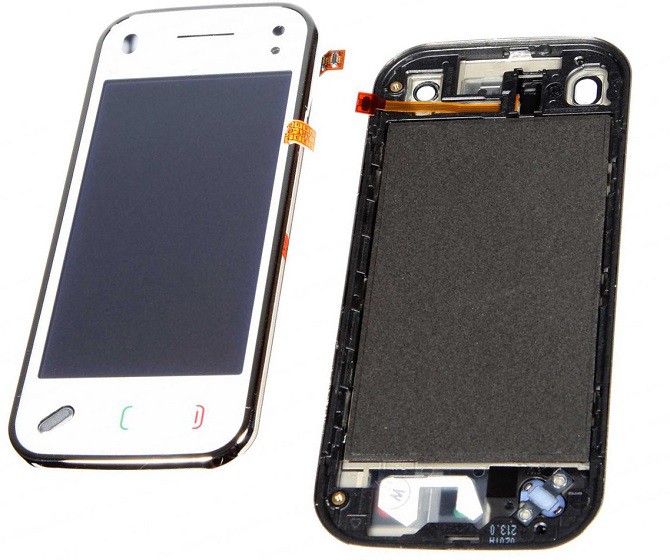 Тачскрин для Nokia N97mini белый с рамкой o