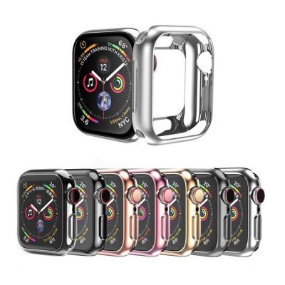 Защитное стекло для Apple Watch 42mm Lanxiu 3D Full cover с защищенными краями фиолетовое
