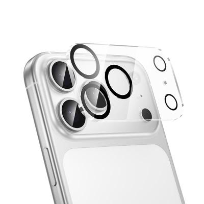 Защитное стекло на камеру для iphone 17 Pro Max (6.9) HOCO G13 3D прозрачное с черной окантовкой тех пак