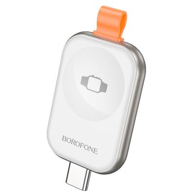 Магнитное зарядное устройство для часов Apple Watch Borofone BQ25A Type-C USB серебро