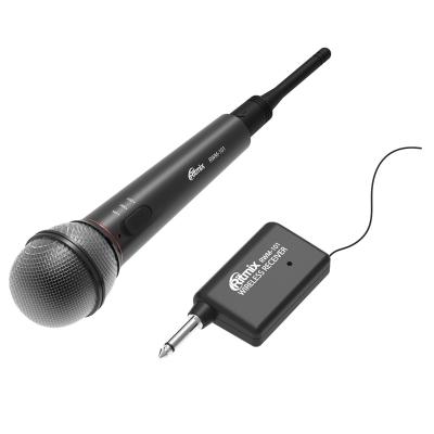 Микрофон динамический беспроводной/проводной Ritmix RWM-101 черный