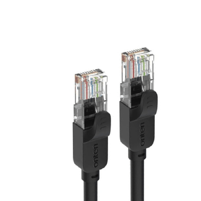 Кабель для интернета Патч-корд UTP Onten E601 RJ45, CAT.6e, 20м черный