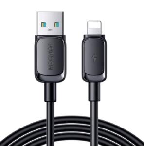 Кабель для зарядки iphone Lightning Joyroom S-A14 1.2м 3A силикон черный