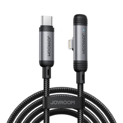 Кабель для зарядки iP Lightning to Type-C Joyroom S-A56 угол 90 PD 30W 1.2м черный