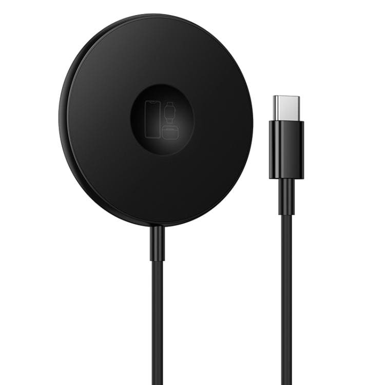 фото Беспроводное зарядное устройство 3 в 1 Borofone BQ41 15W магнитное Type-C USB-C 1.2м черное