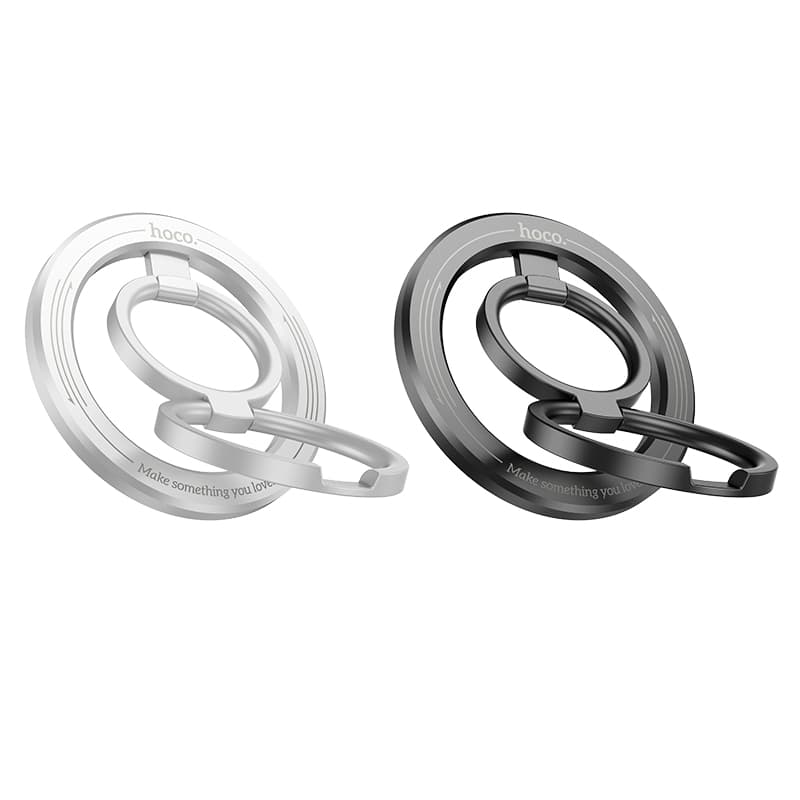 Изображение Магнитное кольцо держатель подставка для телефона Hoco GH2 Clever Magnetic серебро фото Магнитное кольцо держатель подставка для телефона Hoco GH2 Clever Magnetic серебро
