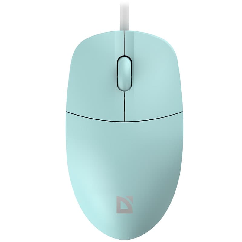 Мышь проводная DEFENDER Azora MB-241 голубой,3 кнопки, 3D,1200 dpi 1.8м