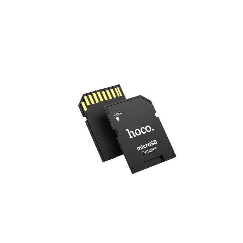 Адаптер переходник для карты памяти Hoco HB22 microSD/SD черный Адаптер переходник для карты памяти Hoco HB22 microSD/SD черный