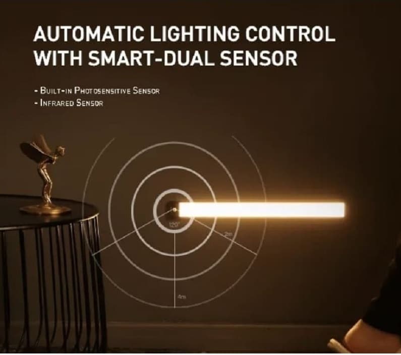 Беспроводной светильник с датчиком движения Yeelight Motion Sensor Closet Light A40 15.7d 2700K черный YLCG004