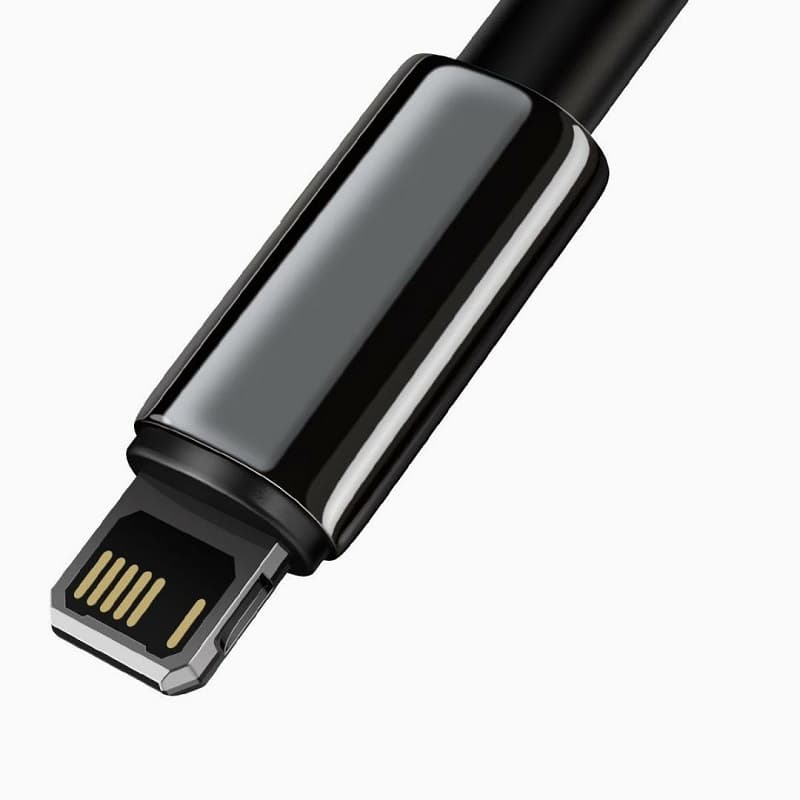 Кабель для зарядки iphone Lightning Baseus Tungsten Gold CALWJ-A01 2.4A 2м черный Кабель для зарядки iphone Lightning Baseus Tungsten Gold CALWJ-A01 2.4A 2м черный
