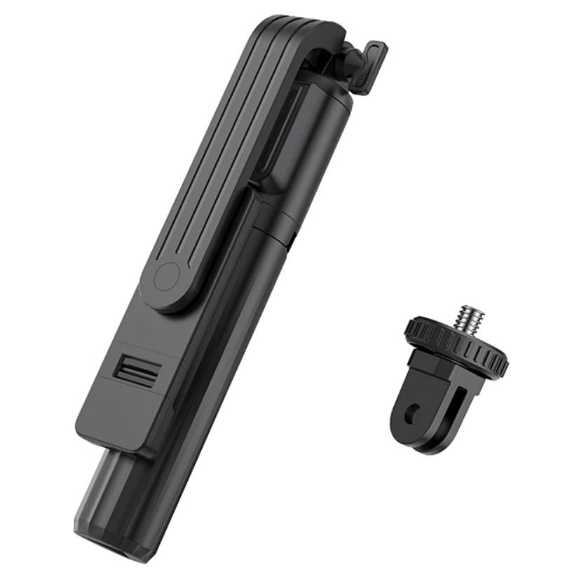 Монопод для селфи Hoco K15 трипод с пультом BT с подсветкой черный