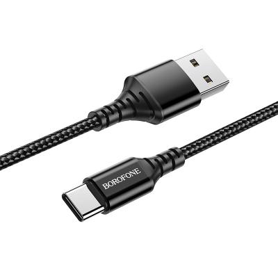 Кабель для зарядки Type-C USB Borofone BX54 плетеный черный