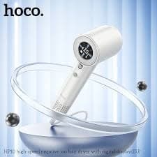Фен для волос Hoco HP10 с отрицательными ионами с дисплеем белый Фен для волос Hoco HP10 с отрицательными ионами с дисплеем белый